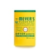 Mrs. Meyer's Clean Day Dryer Sheets, Honeysuckle Scent, 80 Count