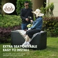 thumbnail image 6 of EHHLY 121 Gallon Outdoor Storage Box, Lockable Containers Waterproof Patio Cushions Deck Boxes Black, 6 of 10
