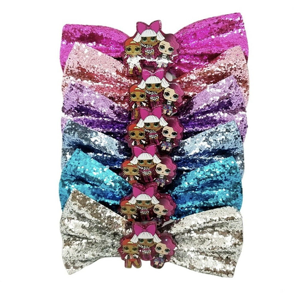 glitter bows