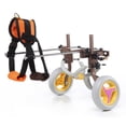 thumbnail image 5 of Silla de ruedas para mascotas para perros discapacitados, perro viejo, andador para gatos, coche, ajustable, ligera, patas traseras, rehabilitación, silla de ruedas para perros esquí esquí Gafas de esquí, 5 of 5