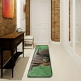 thumbnail image 3 of SKYSONIC Highland Cow Runner Rug, 2' x 6' Non Slip with Rubber Backing Green Grass Washable Soft Area Rug Carpet Entryway Rug Runner for Hallway Bedroom Kitchen Decor, 3 of 6