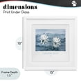 thumbnail image 4 of Stupell Industries Traditional Paradise Alley Water Lilies White Framed Print Under Glass, 13 x 13, by Jadei Graphics, 4 of 8