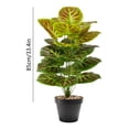 thumbnail image 3 of Plantas Artificiales en Maceta de Plástico Negro, Plantas Tropicales Verdes Falsas Realistas para Decoración de Hogar, Oficina, Escritorio, Sala de Estar, Cocina, 60 cm, 75 cm, 85 cm, 3 of 6