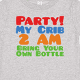 thumbnail image 4 of Inktastic Party at My Crib Boys or Girls Baby T-Shirt, 4 of 5