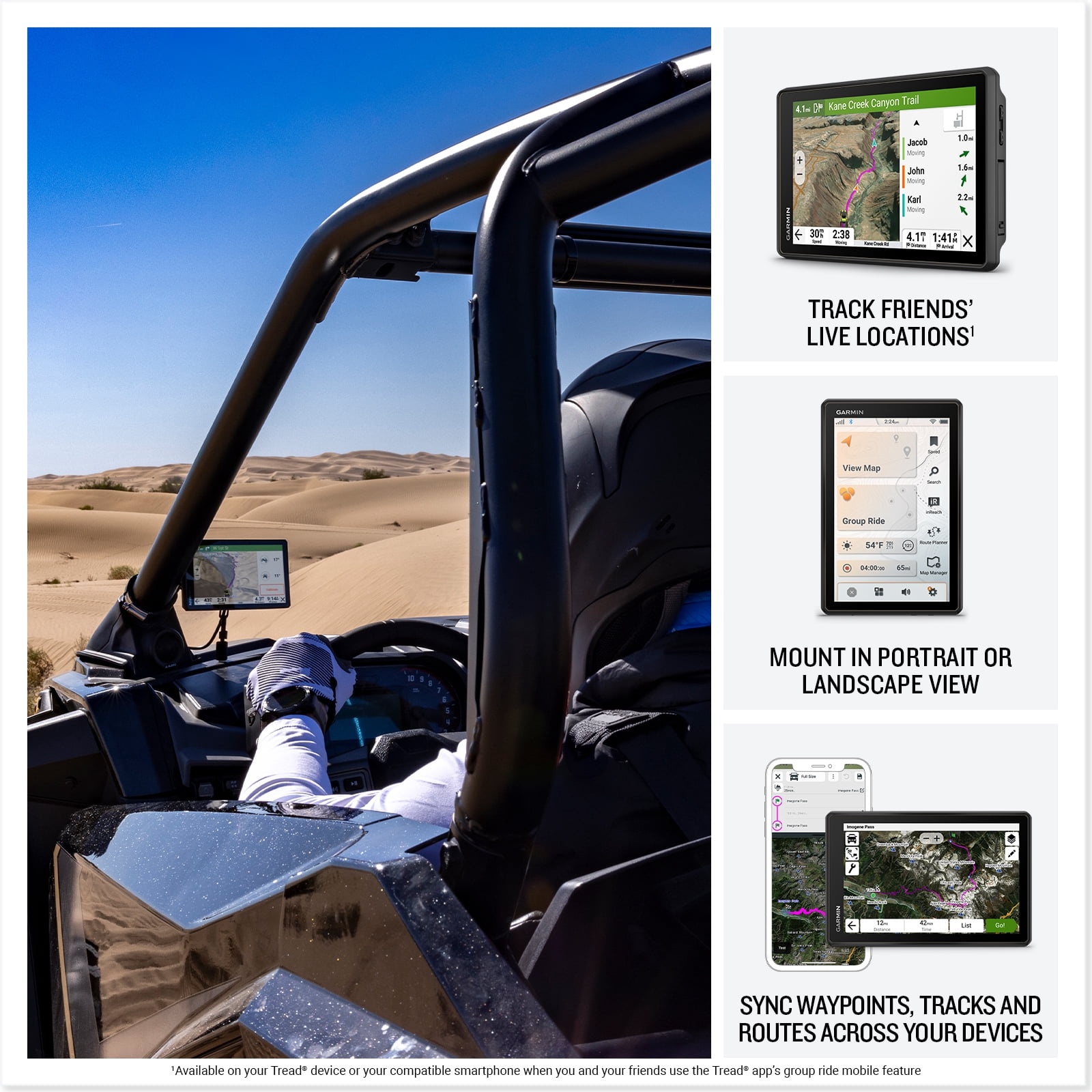 Garmin Tread 2 - SxS Edition, Rugged 8-inch Touchscreen Powersport GPS Navigator for Thrilling Off-Road Rides Navigation Bundle With 32GB Memory Card + Cleaning kit + More