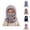 Grey, variant on Toddler Winter Thickened Ski Mask Hat - Ear Protection Scarf Integrated Balaclava, Windproof Pull-Over Beanie Caps For Kids Cycling Outdoor Sports & Thermal Warmth