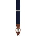 thumbnail image 2 of CTM  Elastic and Leather Suspender Gift Set with Clip Button and Swivel Ends (Men), 2 of 5