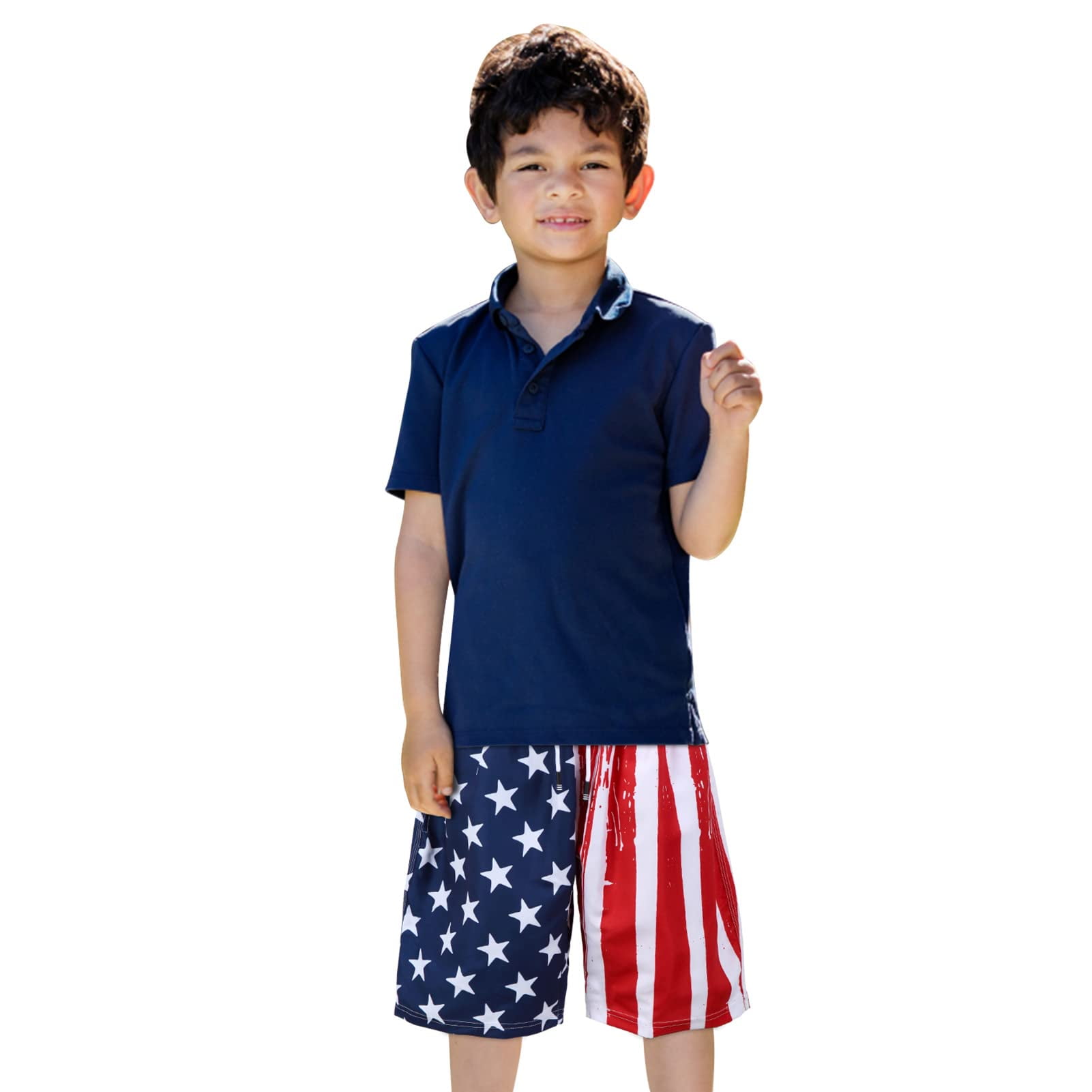 Boys' American Flag Swim Trunk 78