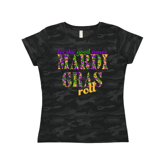 Inktastic Mardi Gras- Let the Good Times Roll Women's T-Shirt