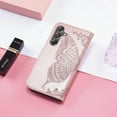 thumbnail image 3 of Wallet Case for Samsung Galaxy A35 5G Case Crystal Glitter Bling with Card Holder Stand Leather Flip Phone Case Diamond Butterfly Protective Case for Samsung Galaxy A35 5G Crystal Rose Gold, 3 of 5