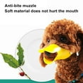 thumbnail image 2 of Anti Bite Duck Mouth Shape Dog Muzzle Silicone Duck Bill Dog Mouth Cover Adjustable Dog Muzzle Face Guard for Small Medium Dogs, 2 of 8