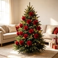 thumbnail image 6 of Solid Velvet Christmas Ball Ornament Set Fabric Hanging Baubles for Xmas Tree Holiday Decor, 6 of 6