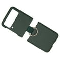 thumbnail image 3 of Funda Para teléfono Galaxy Z Flip 3 Nikou con tacto esmerilado y soporte con presilla Para el dedo color verde, 3 of 15