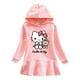 thumbnail image 3 of Hello Kitty primavera y otoño nuevos niños vestido suéter con capucha niña lindo dibujos animados dulce señora falda bebé algodón vestido cómodo, 3 of 4