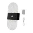 thumbnail image 2 of Aplique pared moderno, ajustable, inalámbrico, acrílico, LED, lámpara pared, para noche, escalera, cocina, baño, interior. Negro, 2 of 7