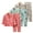 red, variant on 2PCS Toddler Kids Autumn Cotton Pajamas Outfits Pj Set for Girls Boys Cartoon Cute Pajamas Sleepwear Set Baby Long-Sleeved Sleepwear for 1-10 Years Old