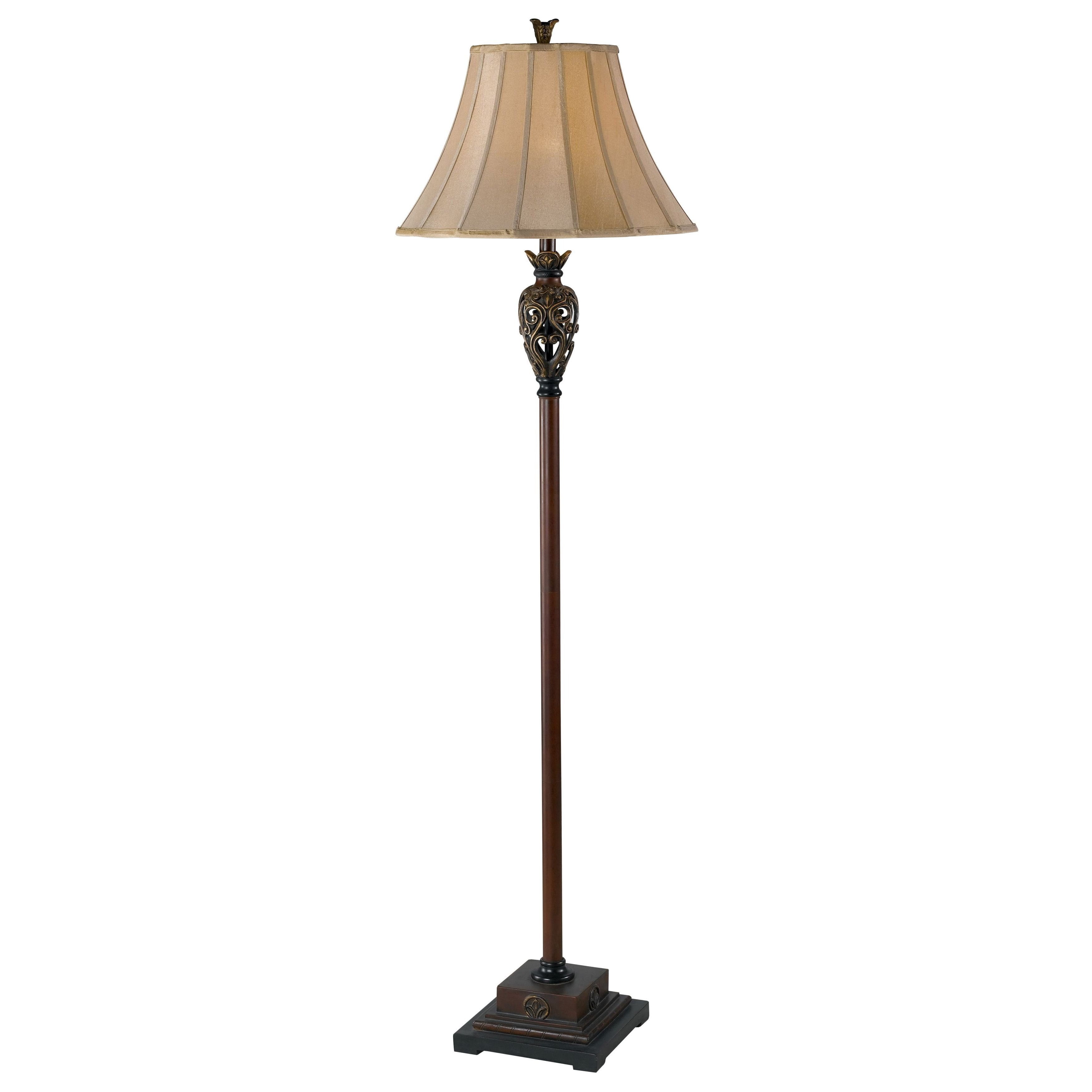 Design Craft Vetaio 63 Inch Light Gold Shade Floor Lamp