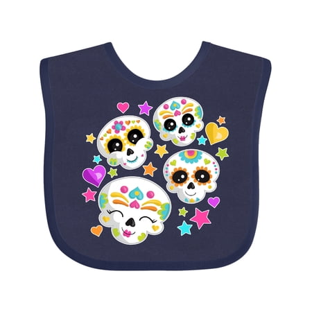 

Inktastic Decorative Skull Party for Day of the Dead Gift Baby Boy or Baby Girl Bib