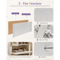 thumbnail image 5 of LAZZO 71" Arched Pantry Cabinet with Glass Door & Drawer, Storage Cupboard with Anti-Tipping Device, White, 5 of 8