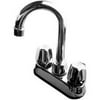 Avalon Bar Kitchen and Bathroom Faucet 4" Center Tubular Goose Spout Metal Handle