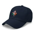 thumbnail image 3 of 3 Leaf USA-Irish Clover Hat, Lucky Irish Hat, Dad Hat, Embroidered 3 Leaf Clover Hat, Irish American Hat, St. Patrick's Day Hat (Navy), 3 of 3