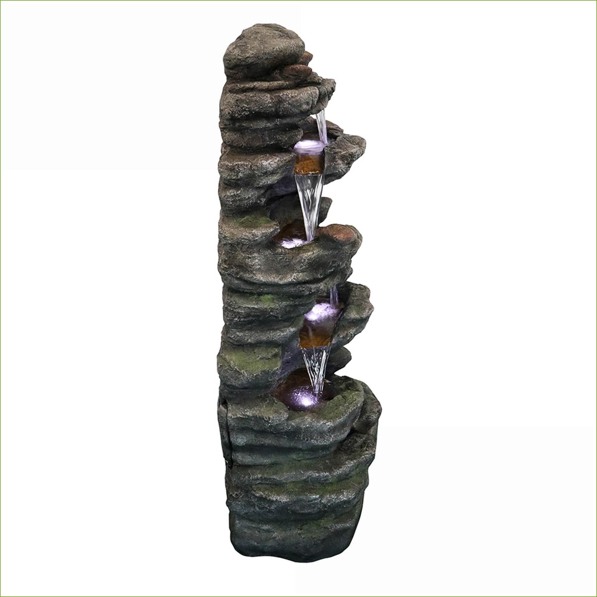Watnature 40" Outdoor 6-Tier Cascading Fountain