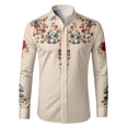 thumbnail image 4 of FINALGANG Boys Western Cowboy Shirt Kids Long Sleeve Shirts Printed Regular Fit Dress Shirt Boys' Button Down Shirts Western Festival Party Tops 4-5 Years, 4 of 4
