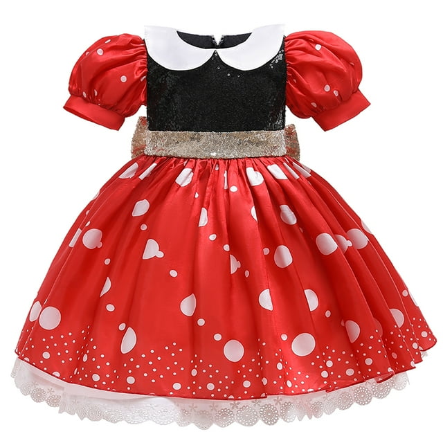 Déguisement de Danse de Noël d'Halloween à Pois pour Filles