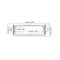 thumbnail image 2 of Metal Label Holders, 60x17mm 40Pack File Name Card Tag Label Frame, Silver Tone, 2 of 6