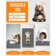 thumbnail image 5 of Alfombrilla de arena para gatos Powools, 23,2 x 14,6 cm, doble capa, gris, 5 of 7