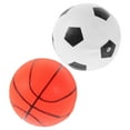 thumbnail image 4 of MOVTOTOP 2pcs Inflatable Ball Patting Basketball and Football Kids Padding Toy Children Plaything, 4 of 6