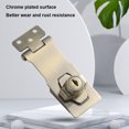 thumbnail image 3 of Peggybuy 4 Inch Letter Box Locker Punch-free with Lock Hasp Latch for Door Cabinet Drawer, 3 of 6