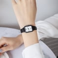 thumbnail image 3 of Reloj de nicho nórdico para mujer, de alto valor, para fiesta estudiantil, estilo coreano, minimalista, estilo retro, estilo de bosque, estilo universitario cuadrado, 3 of 6