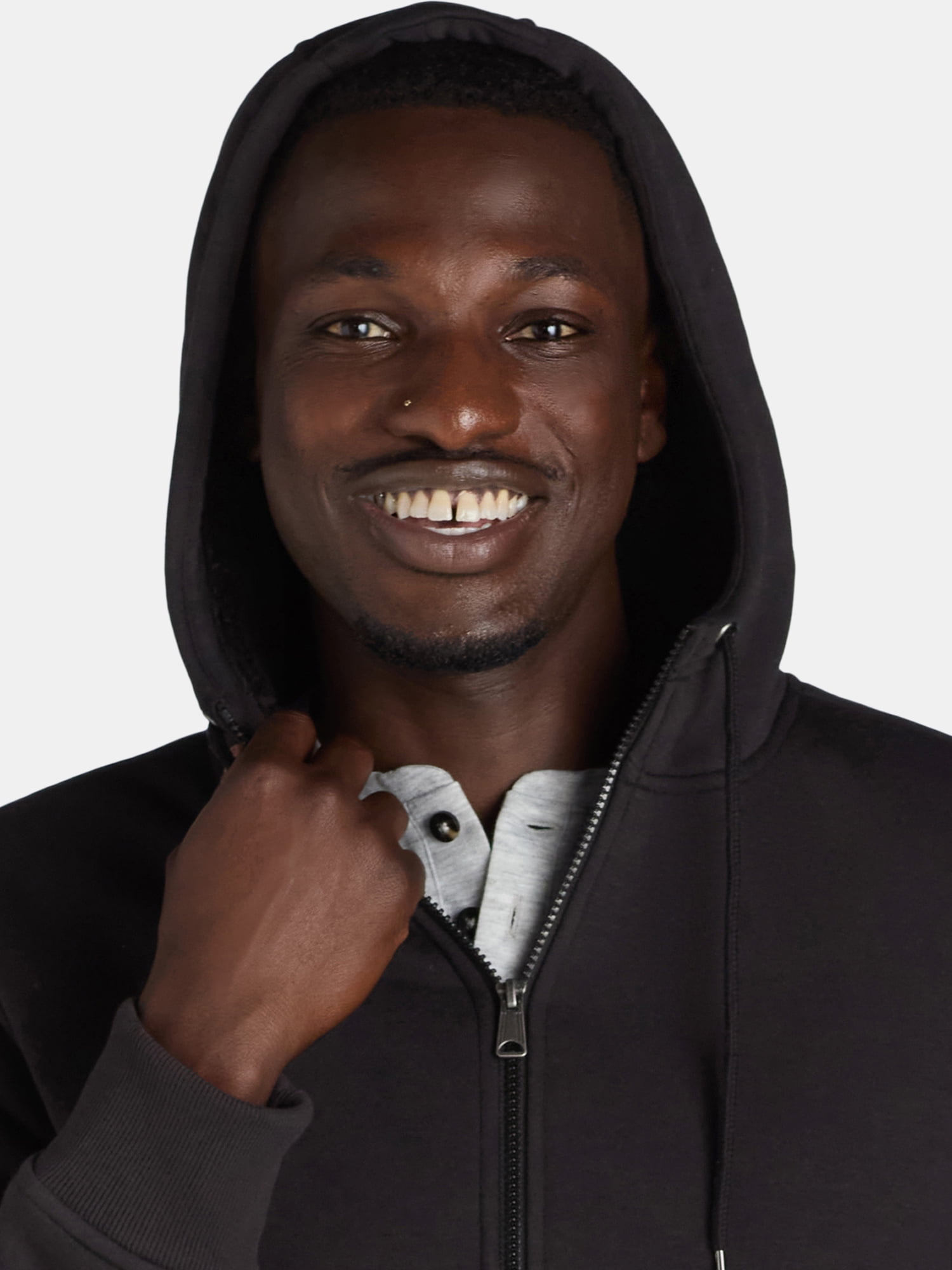 George Men's & Big Men's High Pile Fleece Lined Jacket with Hood, Sizes S-3XL
