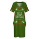 thumbnail image 4 of Feliz Navidad - Vestido holgado con bolsillos estilo suéter feo, vestidos elegantes, vestidos de tallas grandes, vestido elegante de verano, 4 of 7