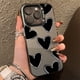thumbnail image 2 of Funda de lujo con diseño de corazón de amor y electrochapado en plata IMD para iPhone 15, 14, 16 Pro Max Plus, 11, 12, 13 Pro, 7, 8 Plus, X, XR, carcasa trasera a prueba de golpes, 2 of 4