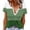 Green, variant on Women Plus Size Tops,Blouse for Women Snap Button Short Sleeve Round Neck Printed T Shirt Tops