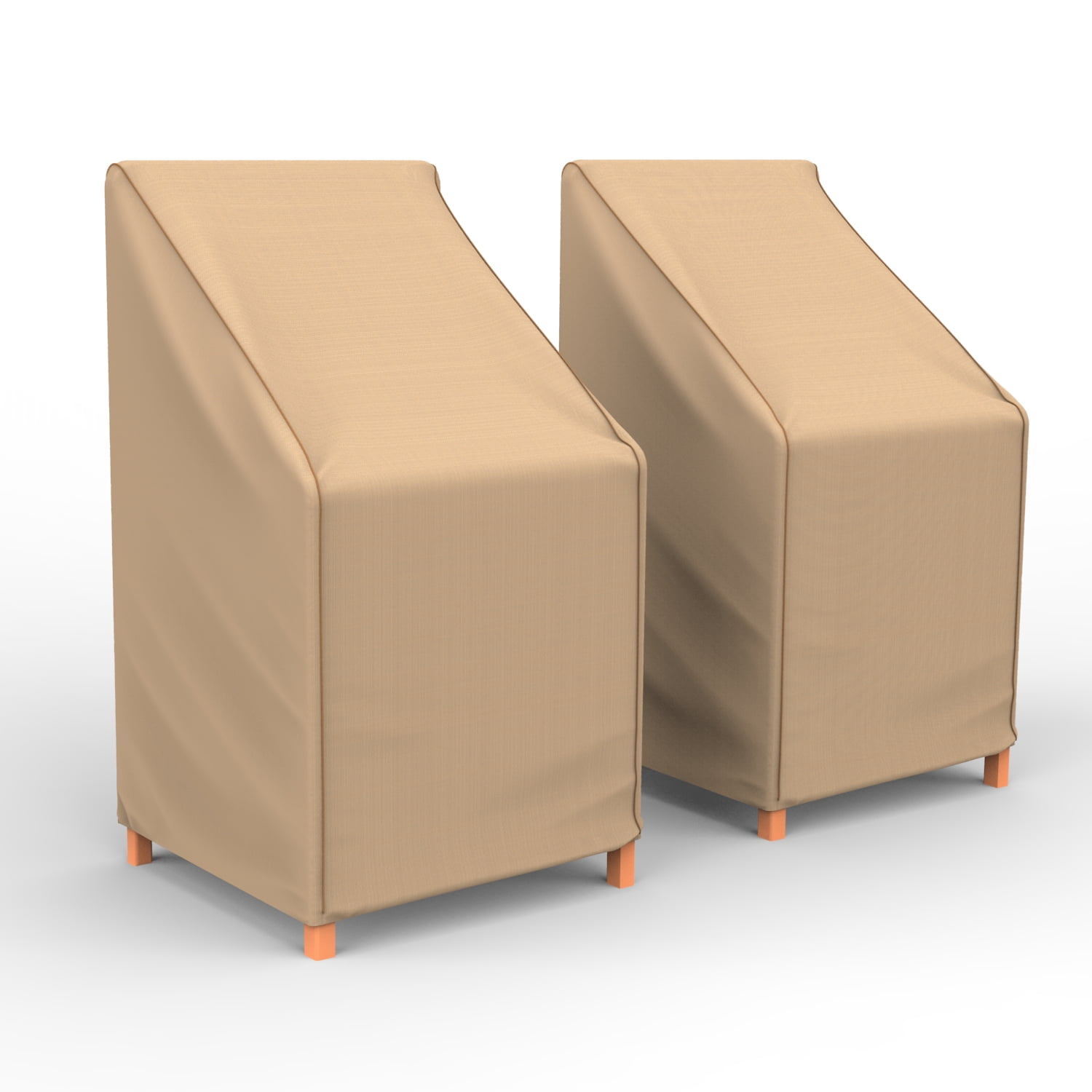 Budge 49  Beige Patio Stacked Chair/Barstool Cover  Sedona (2 Pack)