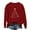 Red-Christmas Shirts, variant on Jsaierl Christmas Fleece Sweatshirts for Women Funny Christmas Graphic Sweatshirt Trendy Pullover Sweater Tops Round Neck Tunic Long Sleeve Shirts Christmas Gifts