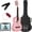 Walmart Pink, variant on Best Choice Products 30in Kids Acoustic Guitar Beginner Starter Kit w/ Strap, Case, Strings - Light Blue