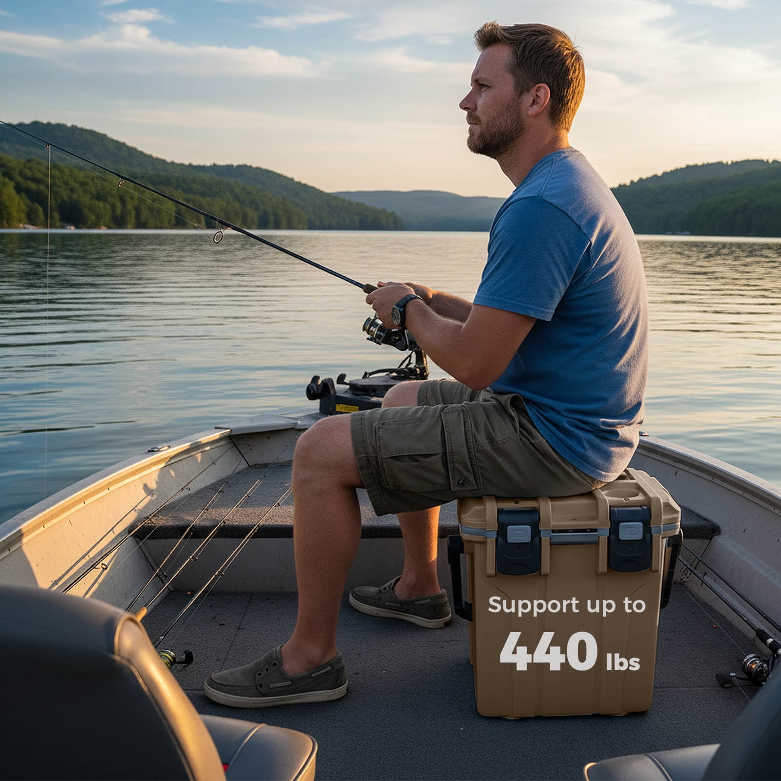 Costway 21 QT Ultra-Light Injection Molded Cooler with Swing-up Handle & Bottle Opener Coffee