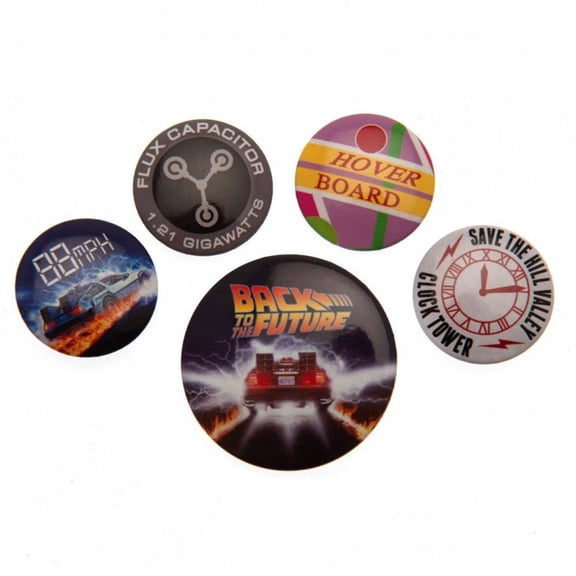 Back To The Future Button Set (Pack of 5)