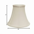 thumbnail image 2 of 10" White Premium Bell Monay Shantung Lampshade, 2 of 3