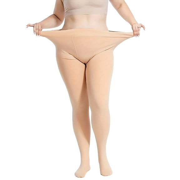 Plus Size Jumpsuit for Women Comfortable Stretchy Bare Leg Design Lined Thick Warm Leggings for Spring and Autumn Seasons