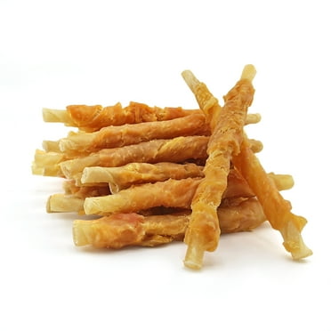 Chicken Wrapped Rawhide Sticks, Long-Lasting Dog Chew Treats for Puppy and Small Dogs, 10.6oz