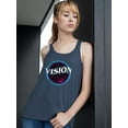 thumbnail image 2 of Desire Is Born With Vision Racerback Tank Women -Image by Shutterstock, Female Large, 2 of 4