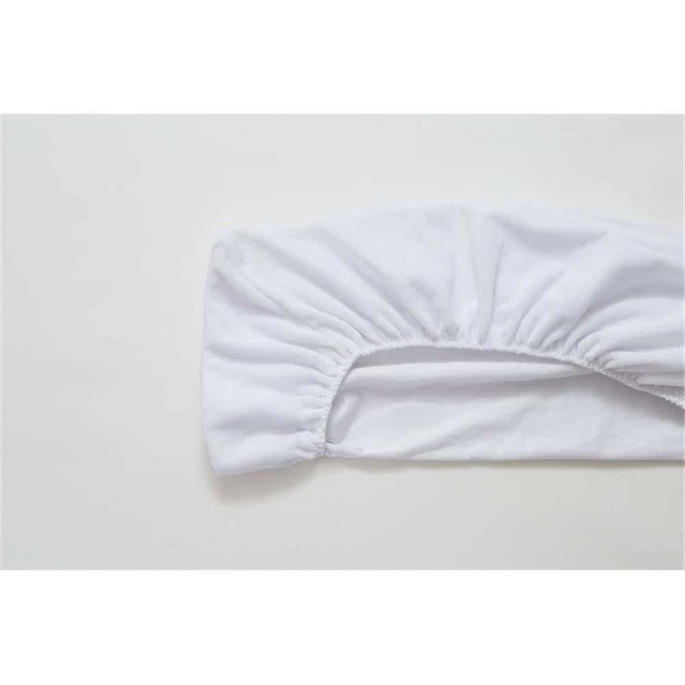 Pemberly Row Contemporary Fabric Contoured Changing Pad Cover in White