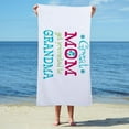 thumbnail image 3 of CafePress - Great Mom Promoted To Grandma - Large Beach Towel, Soft 30"x60" Towel with Unique Design, 3 of 4