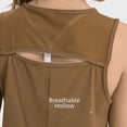 thumbnail image 4 of Ropa de yoga ligera y transpirable para primavera y verano, top para mujer con espalda hueca, de secado rápido, chaleco deportivo informal y holgado para fitness, 4 of 6