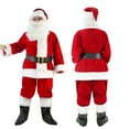 thumbnail image 2 of Men's Deluxe Santa Suit 11PC. Christmas Adult Santa Claus Costume -XL, 2 of 9